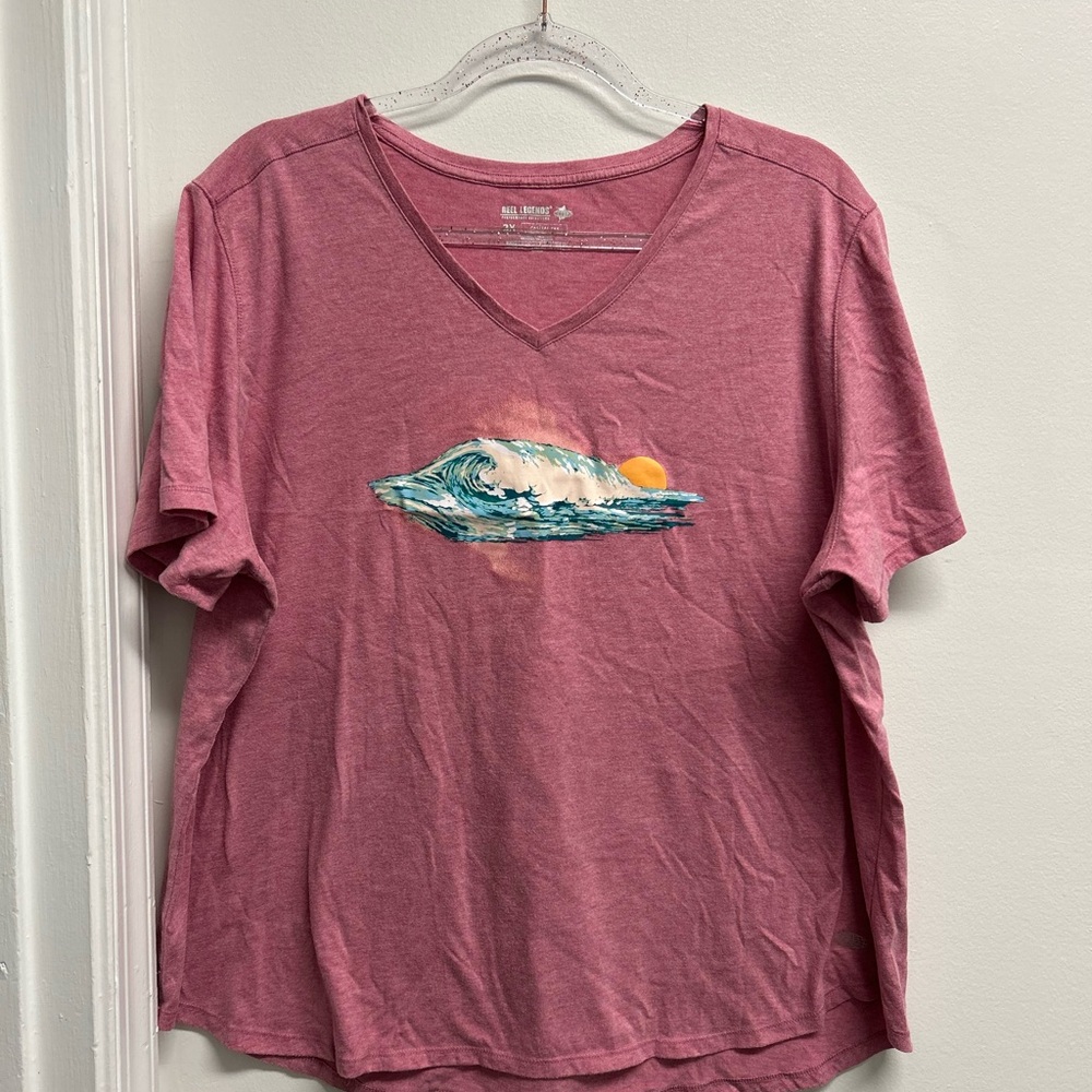 Reel Legends Pink Casual Tee